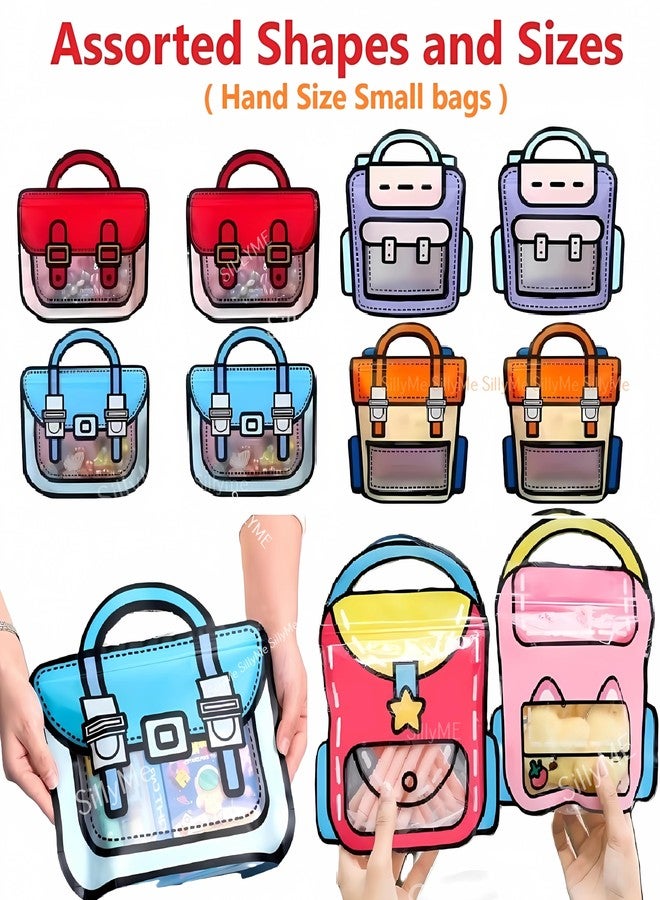 سيلي مي 30 كيس هدايا صغير لإعادة الهدايا - أكياس هدايا حفلات أعياد الميلاد، شوكولاتة، أدوات مكتبية، بسكويت، حقيبة يد - للأطفال من سن 3 إلى 12 عامًا - Image 2